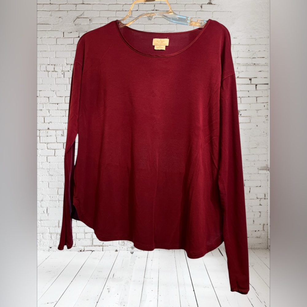 Kate Spade New York Dream a Little Dream pj top burgundy